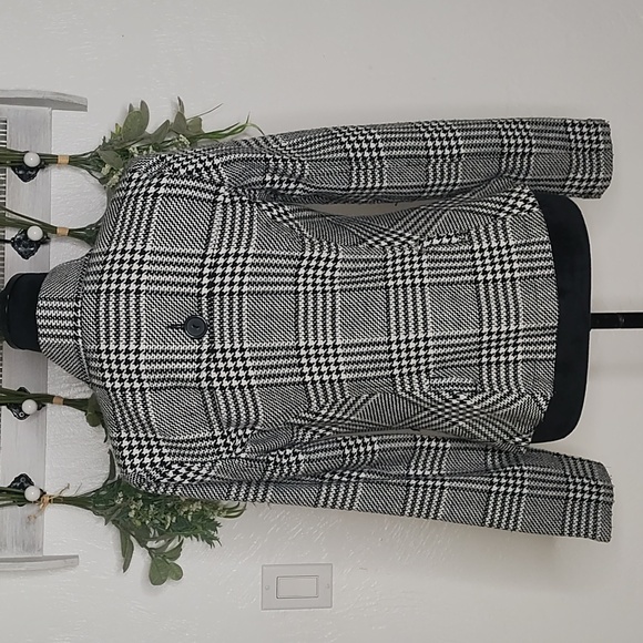 Black and white Blazer jacket BCX women's M - Picture 6 of 8